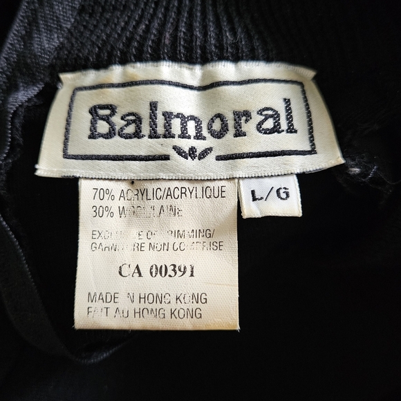 Vintage black wool blend lace up sweater dress - Picture 7 of 8